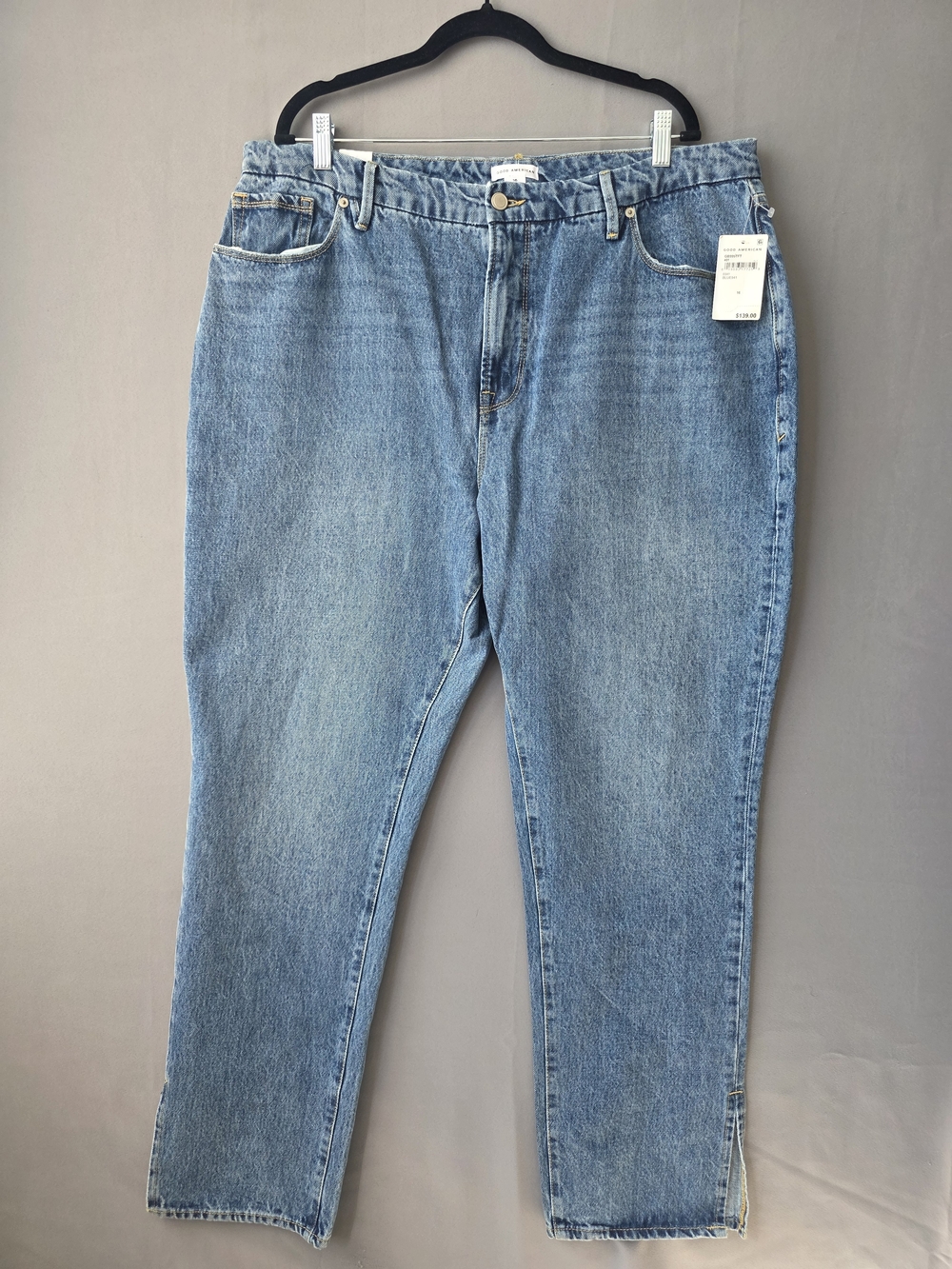 Good American Good Boy Jeans Size 16 NWT Vintage Inspired Curvy Straight Leg